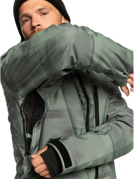 Quiksilver Mission Print EQYTJ03428-GNB1 Яке за Ски и Сноуборд Green