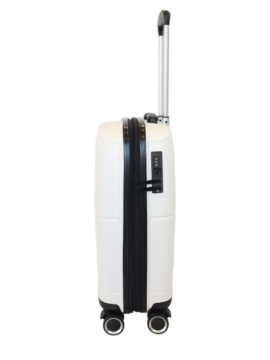 Benzi Kabinenreisekoffer Hartschalen White mit 4 Räder Höhe 55cm BZ5711