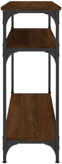 Console Table Wood & Metal Coffee L100xW29xH75cm
