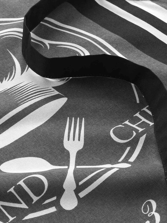 Douceur d'Intérieur L-c Grand Chef Küchenschürze Gray 84x60cm 1731302 1Stück