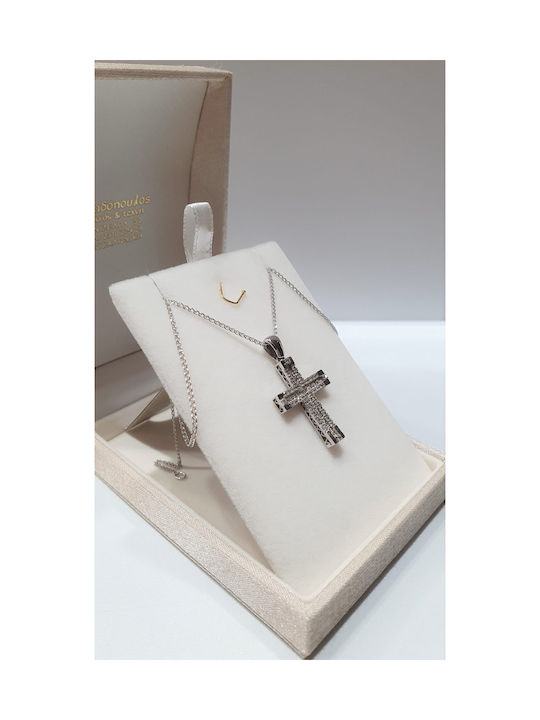 Papadopoulos Gold Women's White Gold Cross 14K