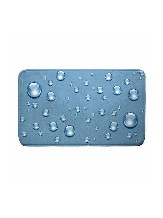 Atmosphera Non-Slip Bath Mat L-c Bubble 1801897 Blue 45x75cm