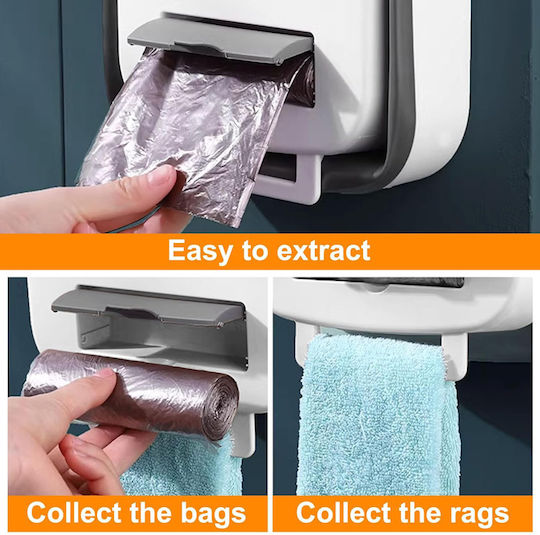 Skybottle Coș de Gunoi pentru Dulap Plastic Gri 10lt