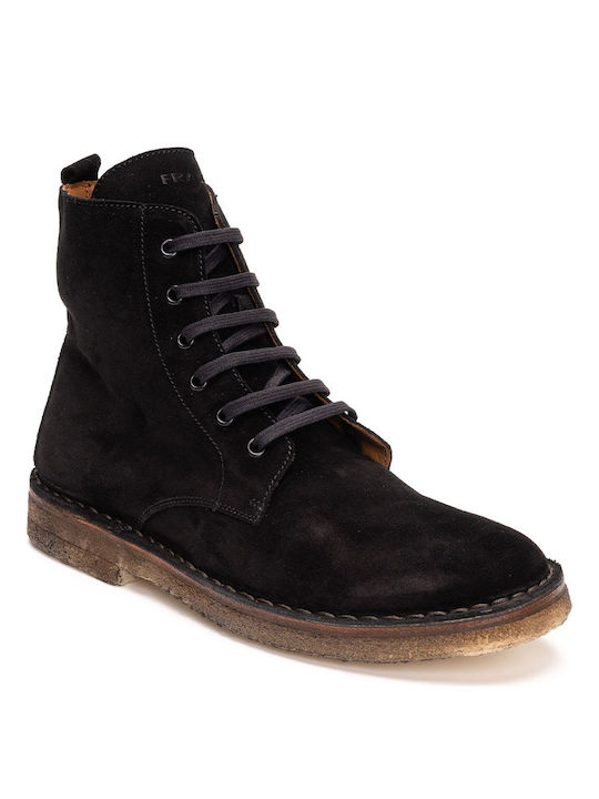 Frau Men's Suede Boots Black