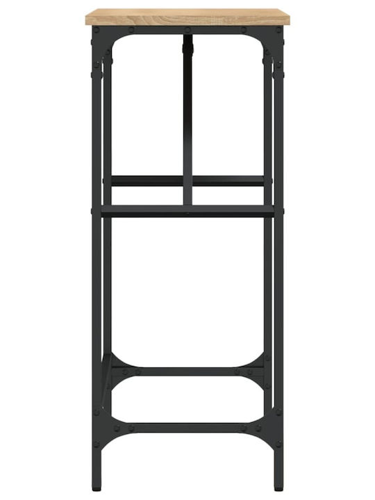 Console Table Wood & Metal Sonoma Δρυς L75xW32xH75cm