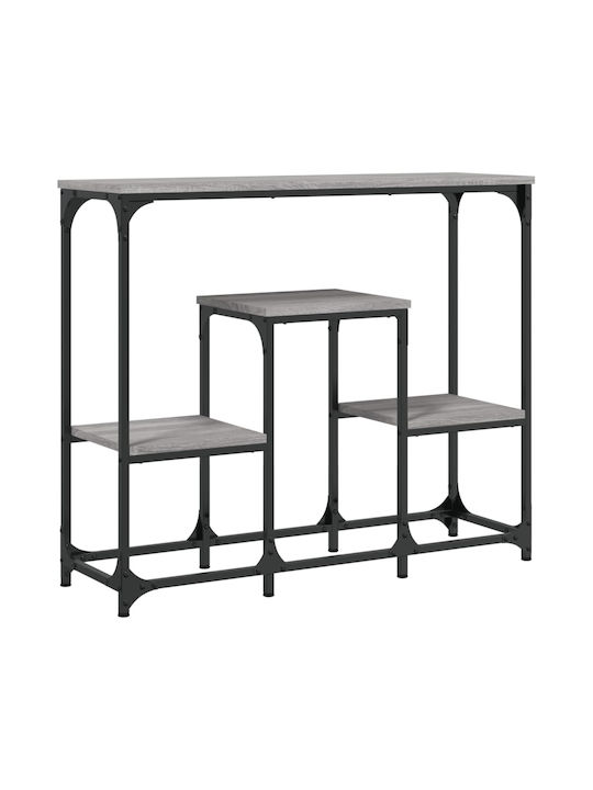 Console Table Wood & Metal Grey Sonoma L89.5xW28xH76cm