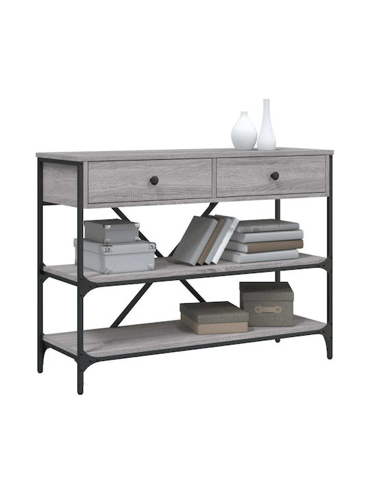 Console Table Wood & Metal Γκρι Sonoma L100xW34.5xH75cm