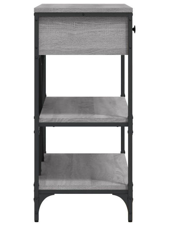 Console Table Wood & Metal Γκρι Sonoma L100xW34.5xH75cm