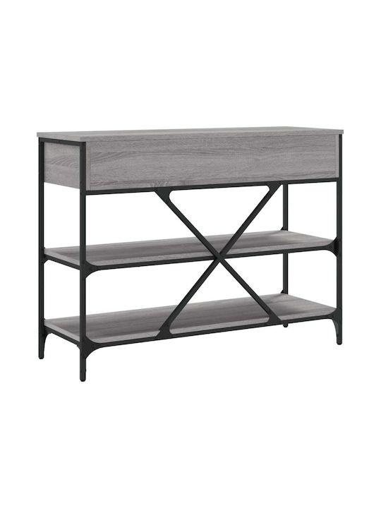 Console Table Wood & Metal Γκρι Sonoma L100xW34.5xH75cm