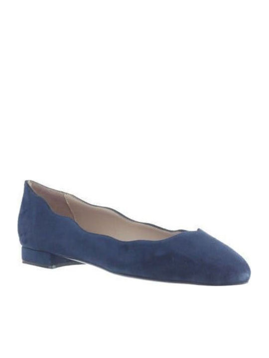 Leder Damen Ballerinas Blaue