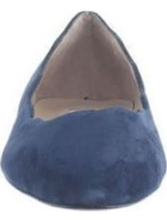 Leder Damen Ballerinas Blaue