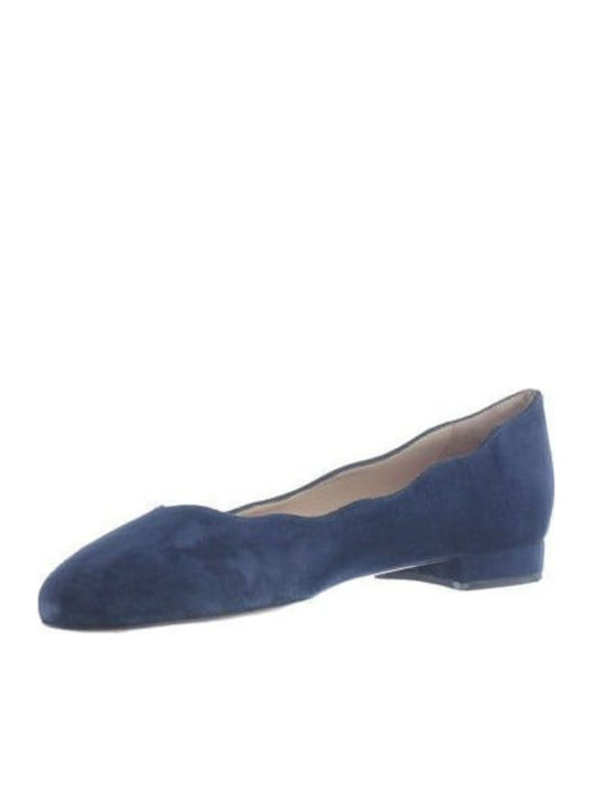 Leder Damen Ballerinas Blaue