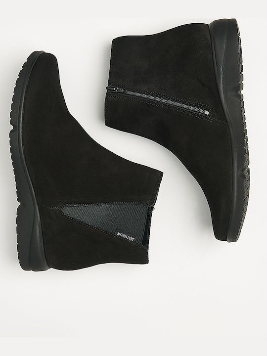 Ghete Dama De Piele Ankle Boots Negru
