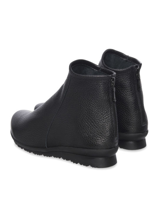 Baryky Leder Stiefeletten Damen Schwarz