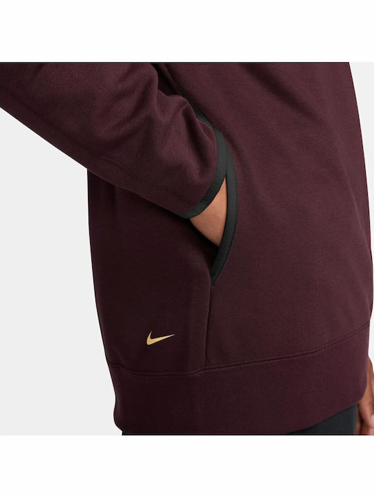Trail Magic Hour Dri-Fit Sweatshirt With Hood Burgundy