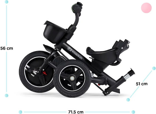 Kinderkraft Spinstep Pliabil Și Triciclete Pentru Copii 5 În 1 Pentru 9 Luni Roz