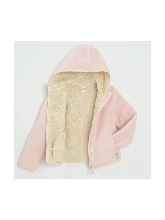 Cool Club Kids Fur Coat with Lining & Hood Pink