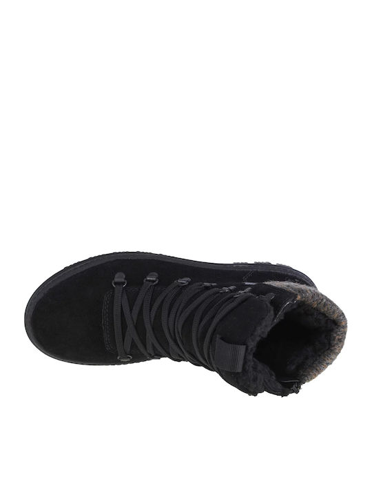 Leather Women's Ankle Boots Black