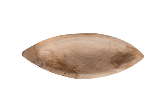 Soulworks Bol Decorativ Lemn Bej 40x14x6cm 1buc