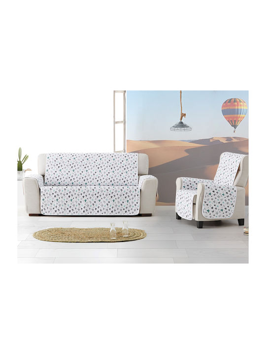 Aithrio Universal Quilt Elastic Cover for Two Seater Sofa Cactus 1pcs UNIVERSAL-QUILT-CACTUS-ΜΕΓΆΛΟΣ-ΔΙΘΈΣΙΟΣ