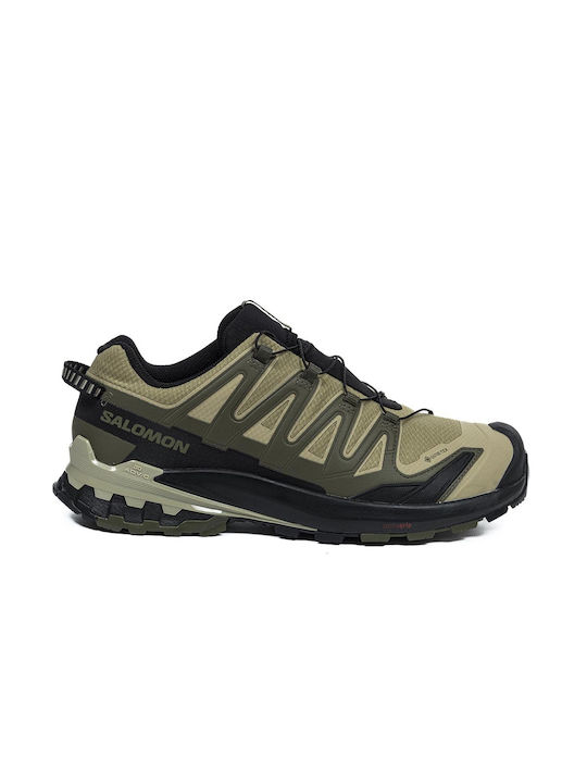 Salomon Xa Pro 3d V9 Ανδρικά Αθλητικά Παπούτσια Running Πράσινα Αδιάβροχα με Μεμβράνη Gore-Tex