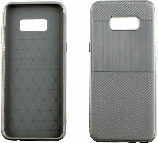 Idol 1991 Carbon TPU Back Cover Σιλικόνης Γκρι (Galaxy S8+)