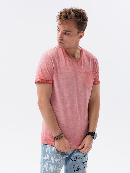 Ombre Men's Short Sleeve T-shirt Coral