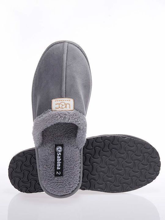 SABINA SA141 GREY SLIPPERS