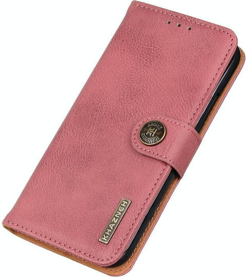 Neo Brieftasche Leder Rosa (Motorola Edge 40)