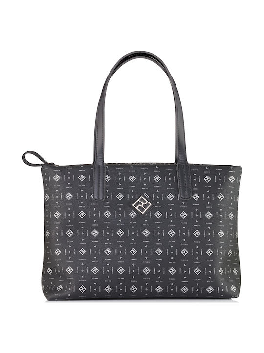 Γυναικεία Τσάντα Shopper Ώμου Μαύρη