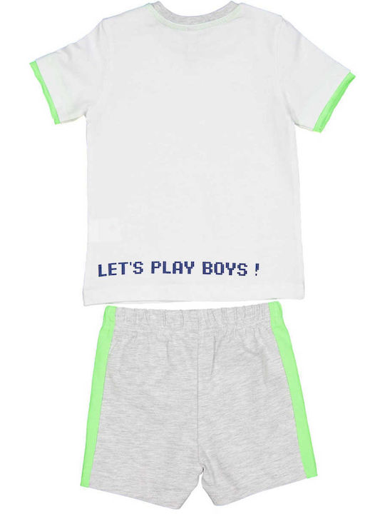 Birba Trybeyond Kids Set with Shorts Summer 2pcs White