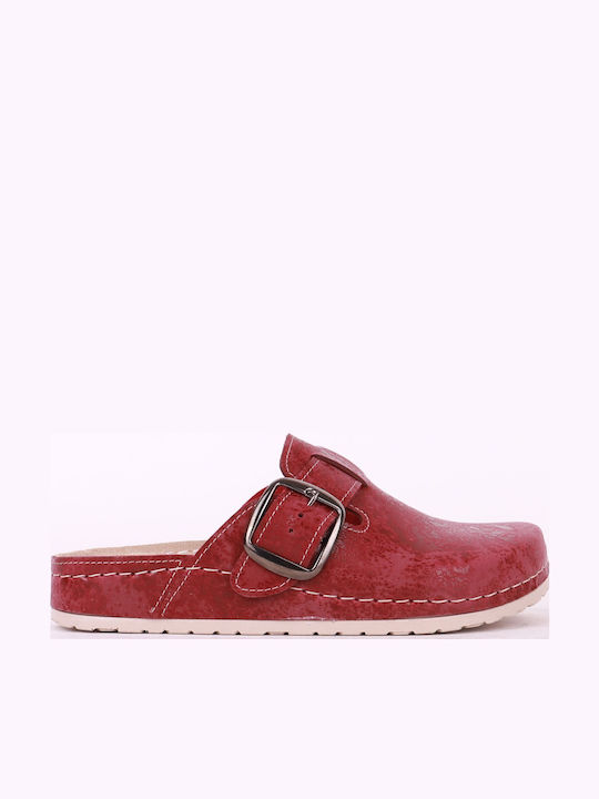My Way Shoes Femei Anatomici Sabot Burgundy