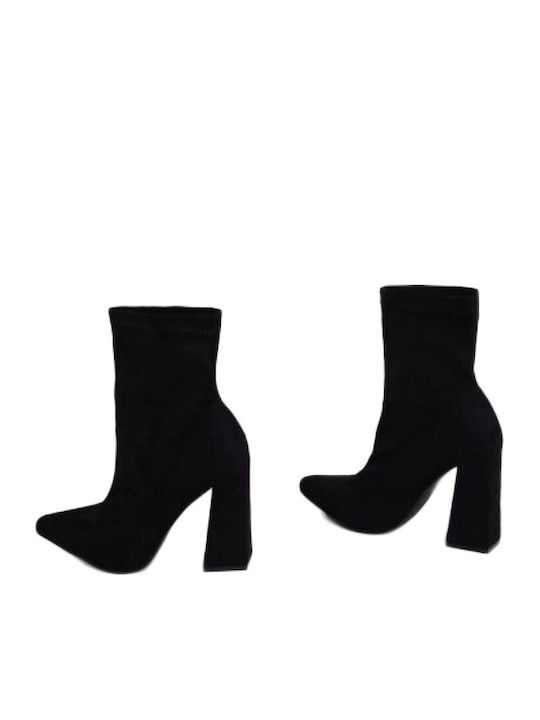 Glamorous Suede Women's Ankle Boots Black