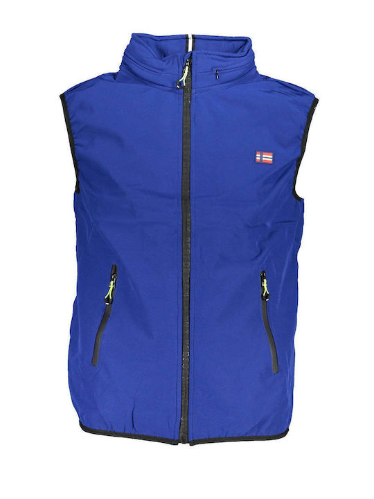 Scuola Nautica Italiana Men's Winter Sleeveless Jacket Blue.