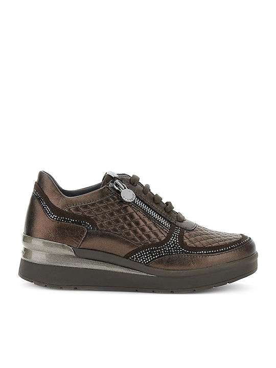 Cream Anatomical Sneakers Coffee