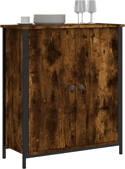 Μπουφές Ξύλινος Καπνιστή Δρυς 70x30x80cm