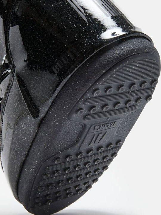 Snow Boots with Laces Black