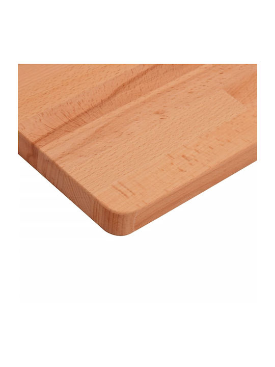 vidaXL Триъгълна Повърхност на масата Масивно дърво в Кафяв Цвят 50x50x2.5см 355973 1бр