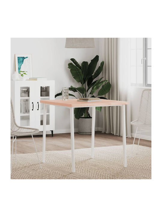 vidaXL Square Table Surface made of Solid Wood in Beige Color 70x70x2.5cm 355957 1pcs