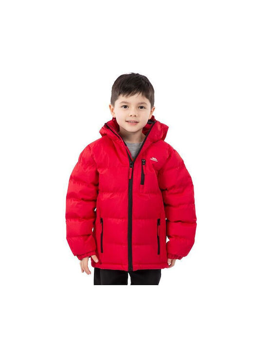 Trespass Kids Casual Jacket with Hood Red Tuff