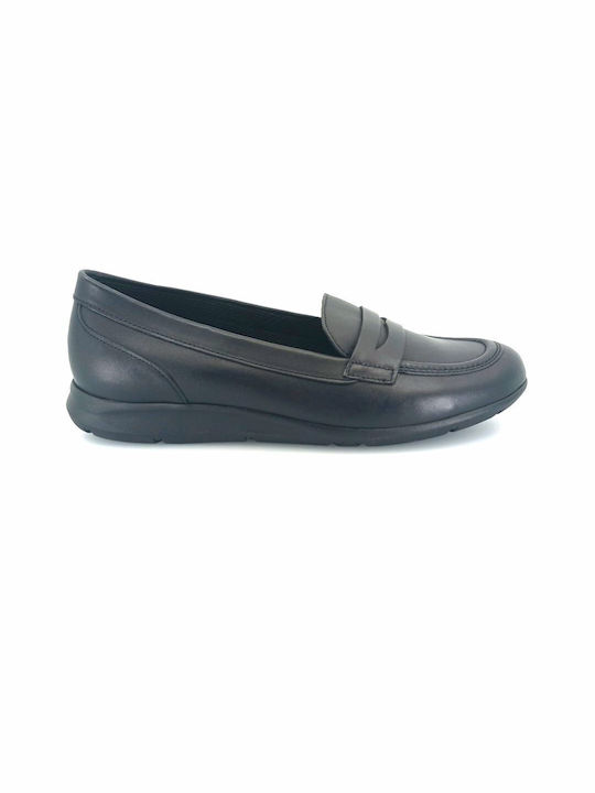 Gabor Leather Women's Loafers in Black Color