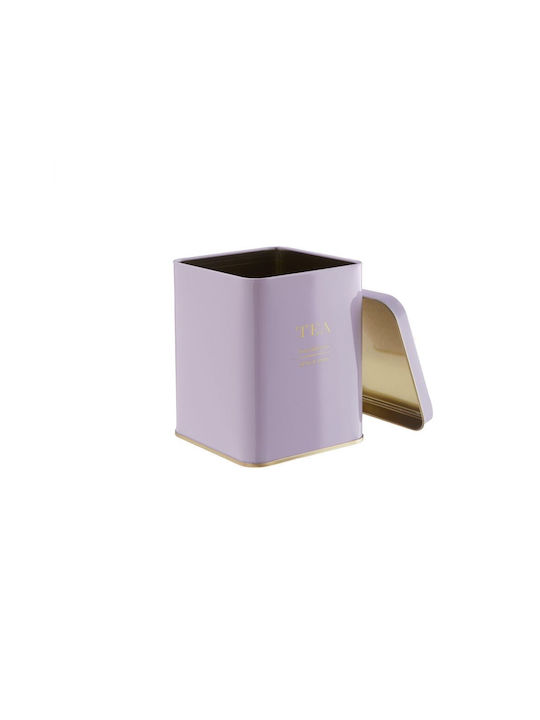 Butlers Κουτί για Τσάι με Καπάκι Μεταλλικό Μωβ 790ml