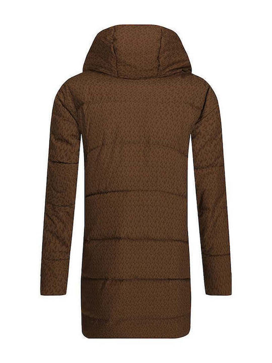 Michael Kors Geacă Casual Pentru Copii Maro Ciocolatiu