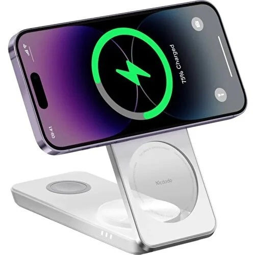 Mcdodo Wireless Charger (Qi Pad) and Cable USB-C 15W Whites (CH-1150)