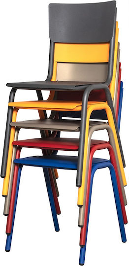 Stuhl School Petrol Blau 49x44x85cm