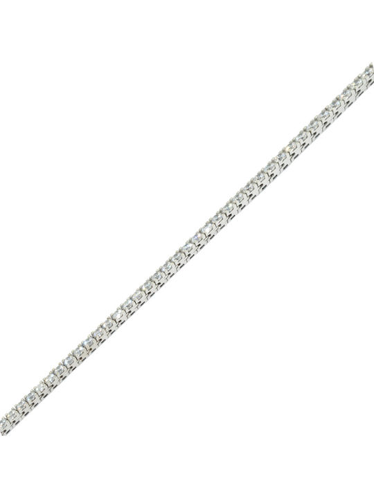 Fa Cad'oro Damen Armband Riviera aus Weißgold 14K mit Zirkon