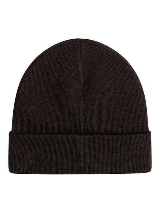 Element Beanie Unisex Beanie with Rib Knit in Black color