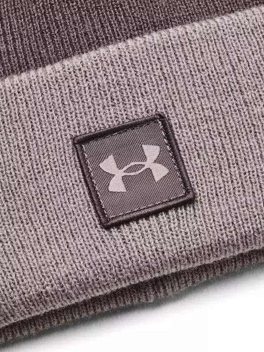 Halftime Beanie Unisex Σκούφος Πλεκτός σε Μπεζ χρώμα