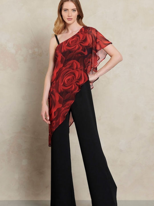 Matis Fashion Γυναικεία Ολόσωμη Φόρμα Κόκκινη