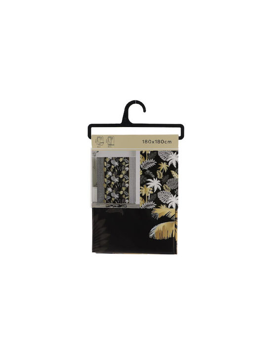 Shower Curtain 180x180cm Gold Jungle